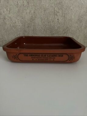 Henry Watson The Original Clay Lasagne Dish pottery Terracotta Portugal